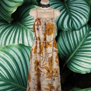 Floral Ramie Sun Dress